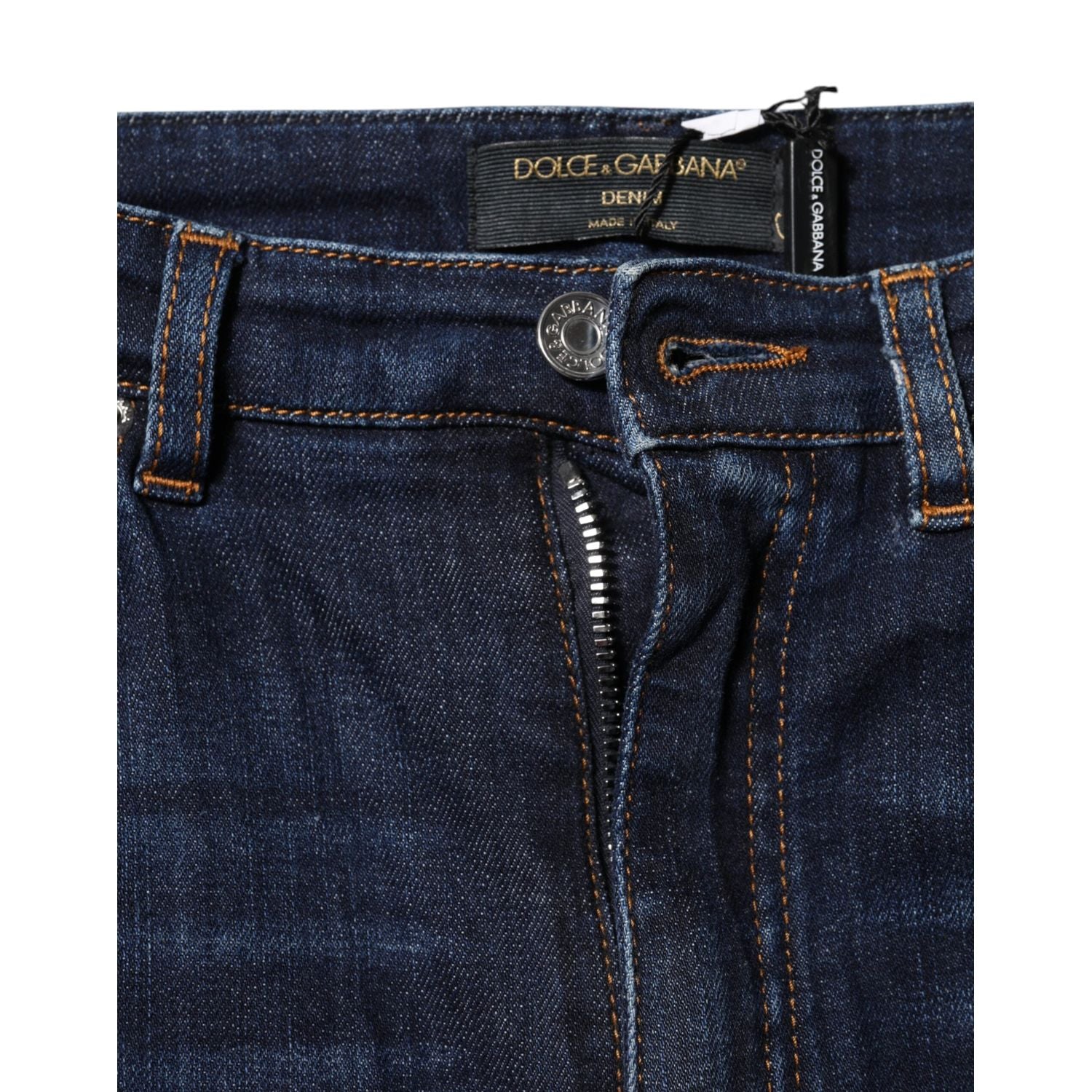Dolce & Gabbana Blue GRACE High Waist Skinny Denim Jeans