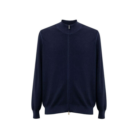 Gran Sasso Blue Wool T-Shirt
