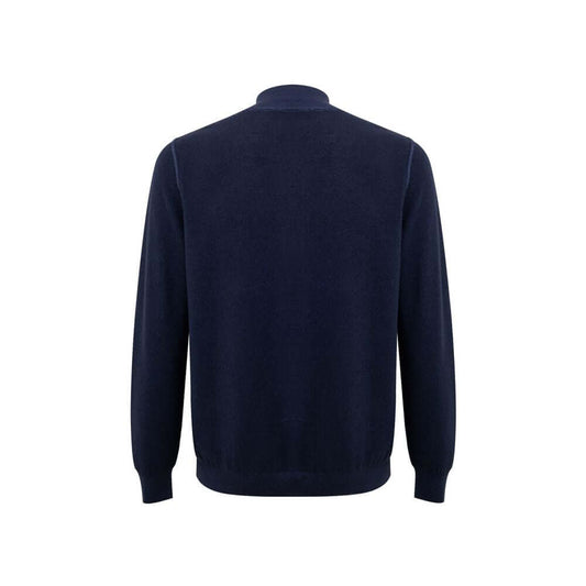Gran Sasso Blue Wool T-Shirt