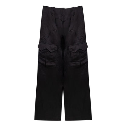 Tom Ford Black Viscose Cargo Pants