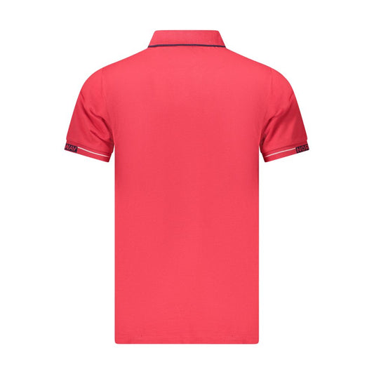 Norway 1963 Red Cotton Men Polo Shirt NO-38992-M