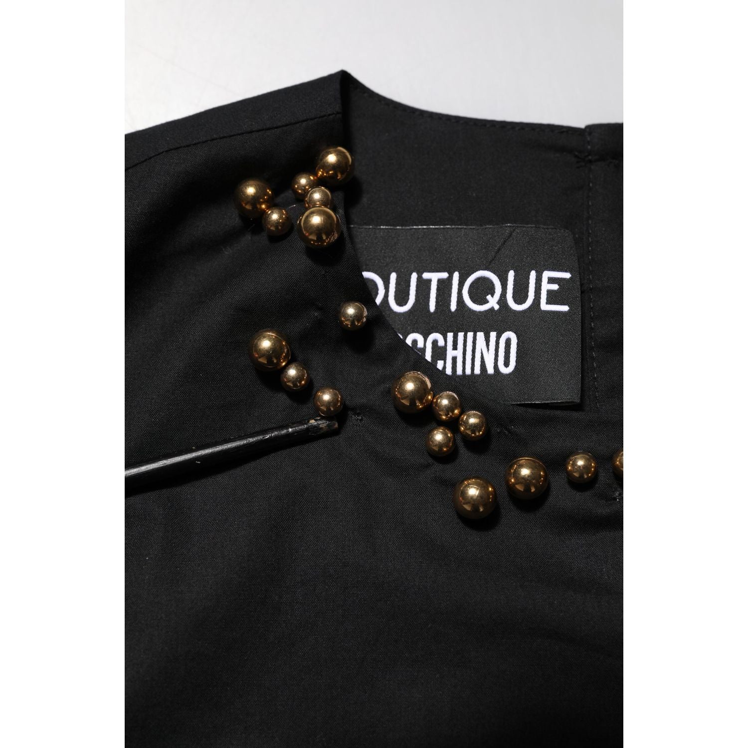 Boutique Moschino Black Cotton Sleeveless Women Tank T-shirt