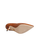 Dolce & Gabbana Brown Leather Stiletto Heel Pumps Shoes LA12632-36