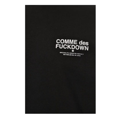 Comme Des Fuckdown Black Cotton Men's Crewneck Sweater