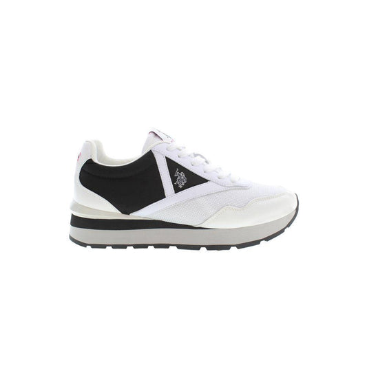 U.S. POLO ASSN. White Polyester Sneaker US-19377-EU35/US5