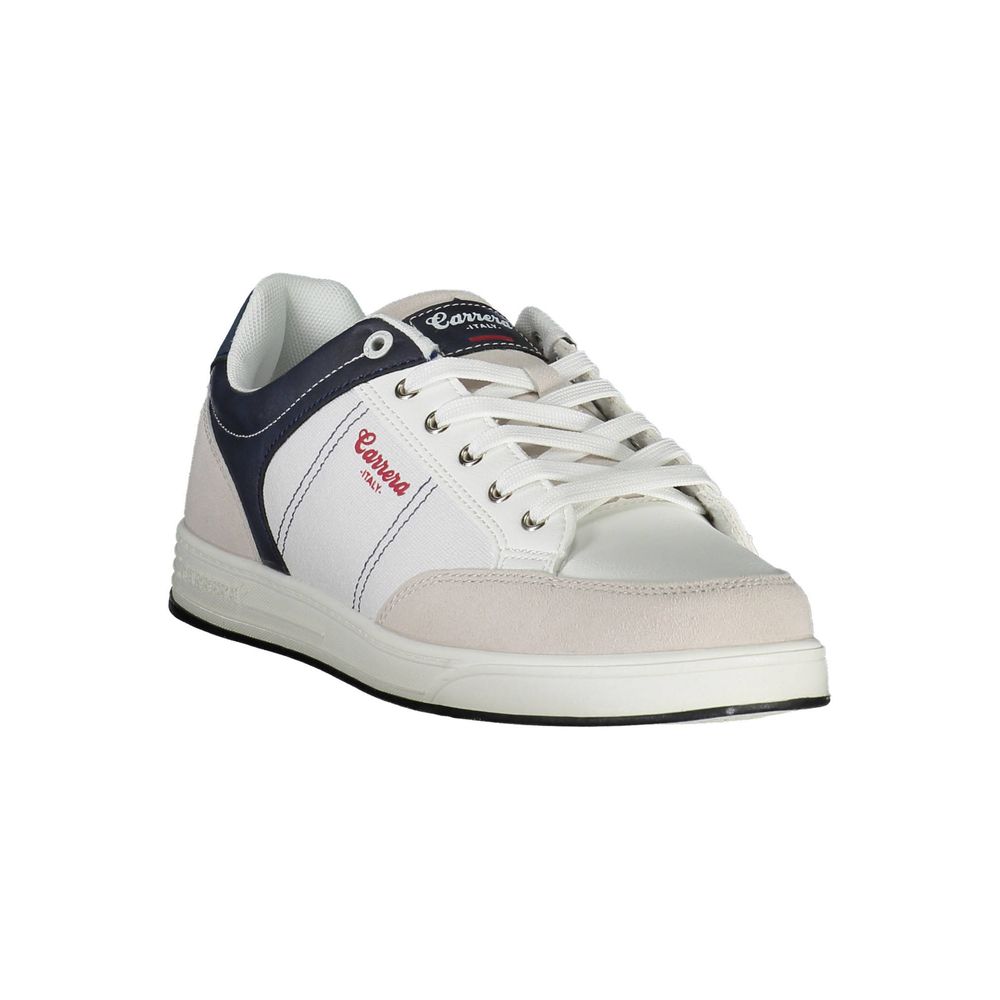 Carrera White Polyester Sneaker