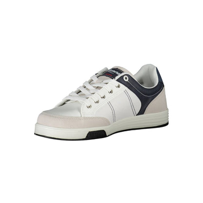 Carrera White Polyester Sneaker