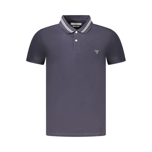 Guess Jeans Blue Cotton Polo Shirt