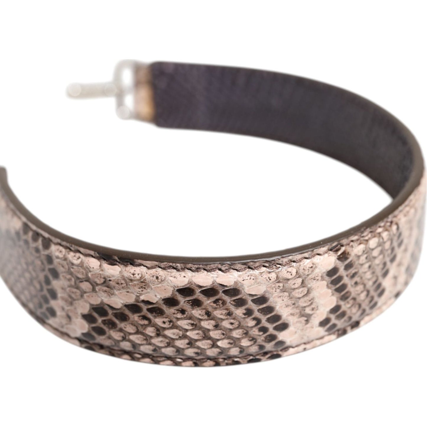 Dolce & Gabbana Beige Exotic Leather Handbag Accessory Shoulder Strap