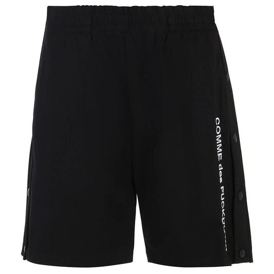 Comme Des Fuckdown Black Viscose Men Bermuda Short CO-15729-L