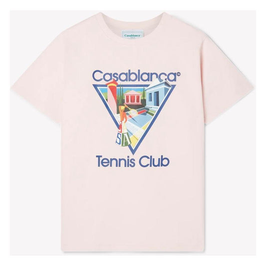 Casablanca Pink Cotton T-Shirt CA-14842-S