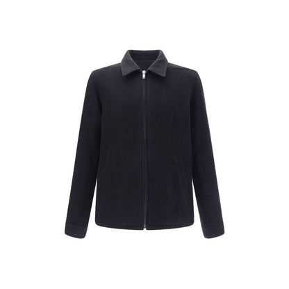 Rick Owens Black Fleece Wool Coat