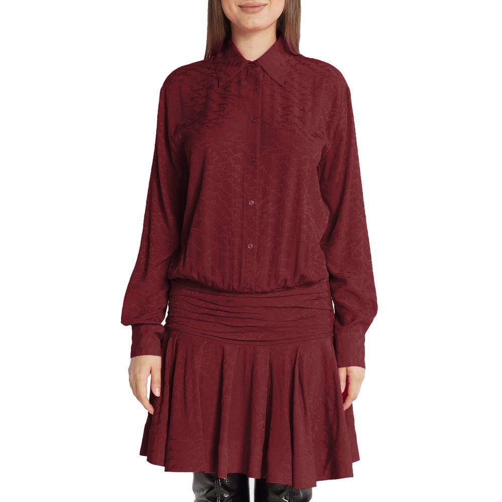 PINKO Red Silk Women Dress PI-15762-IT38|XS