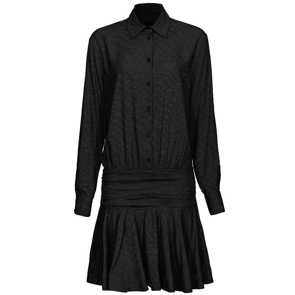 PINKO Black Silk Women Dress PI-15765-IT38|XS
