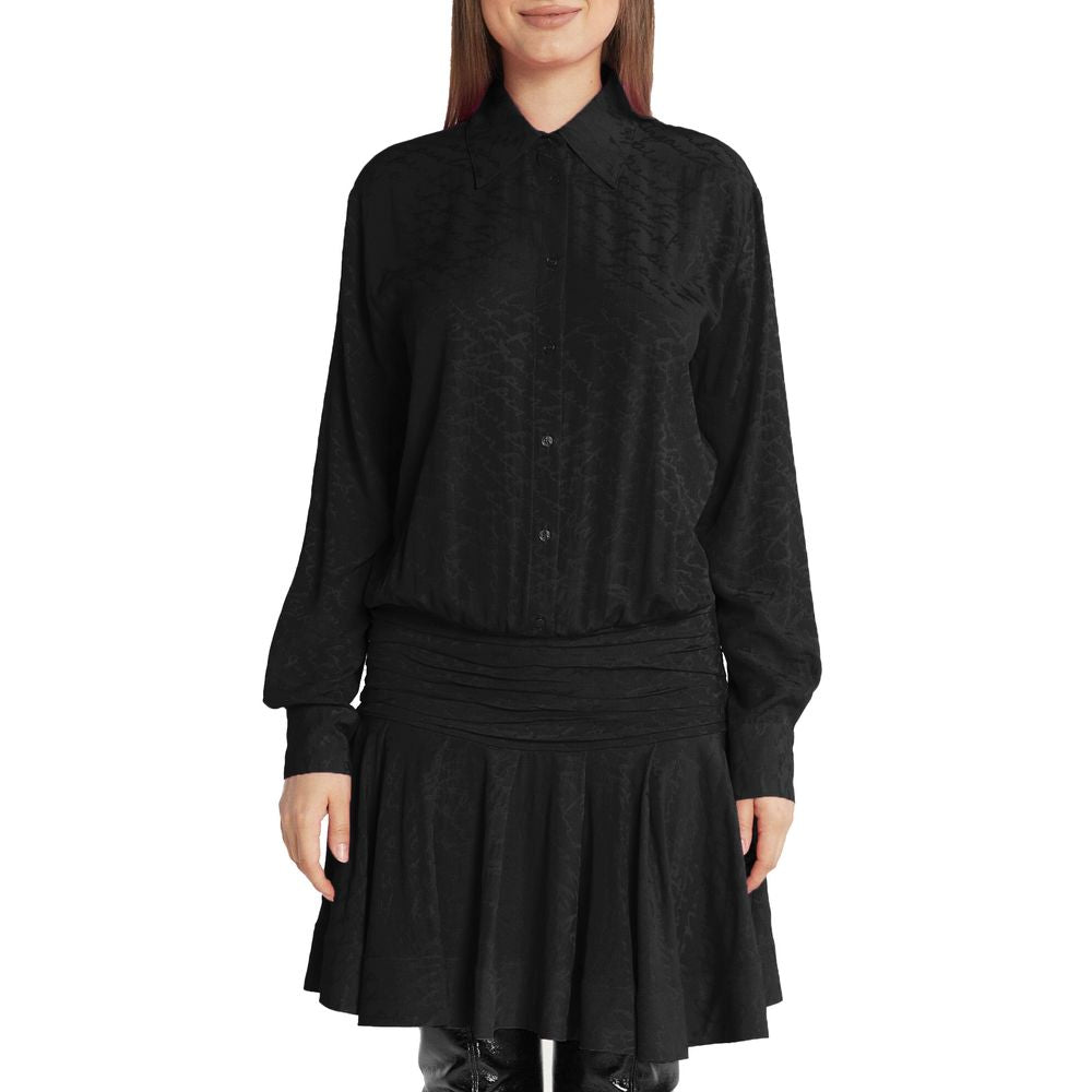 PINKO Black Silk Women Dress PI-15765-IT38|XS