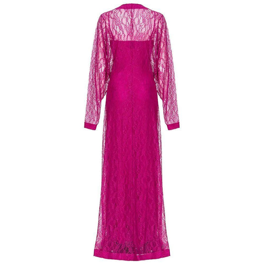 PINKO Purple Nylon Dress PI-15767-IT48 | XL