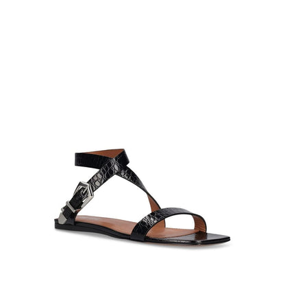 Paris Texas Black Calfskin Sandals