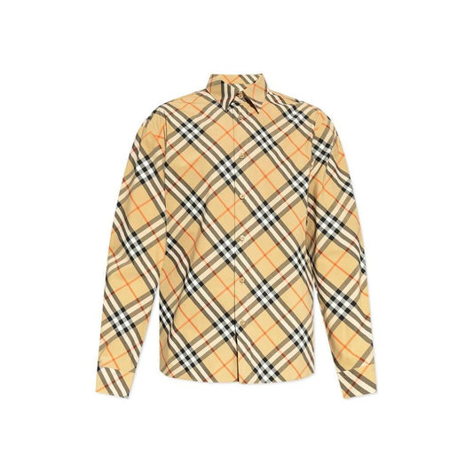 Burberry Checked Plaid Men Shirt BU-8776400896212-XL