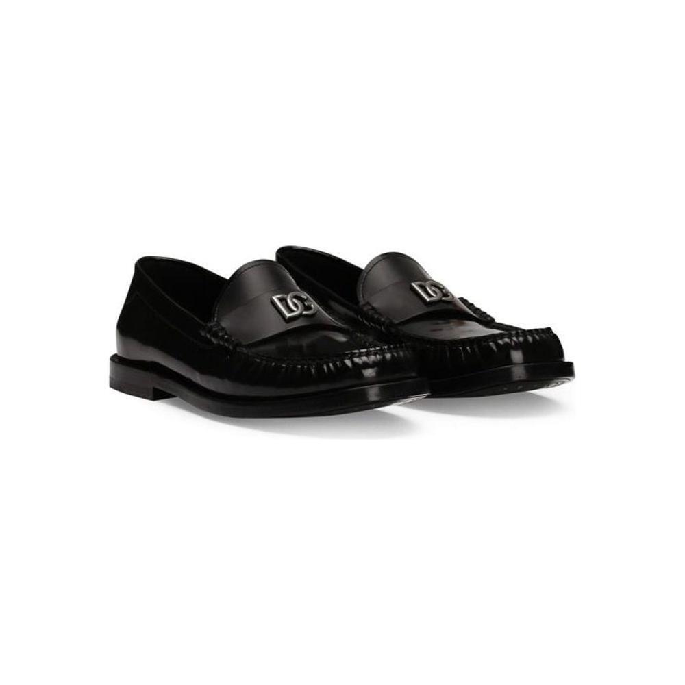 Dolce & Gabbana Leather Logo Loafers DO-8783084650708-EU37/US7