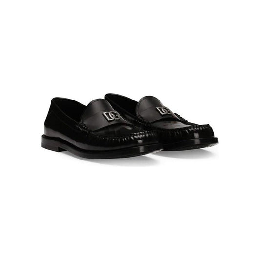 Dolce & Gabbana Leather Logo Loafers DO-8783084650708-EU37/US7