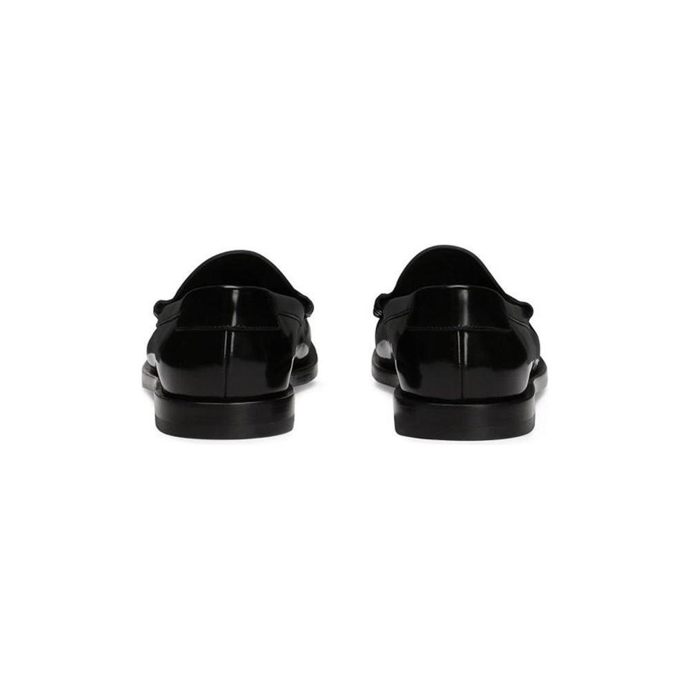 Dolce & Gabbana Leather Logo Loafers DO-8783084650708-EU37/US7