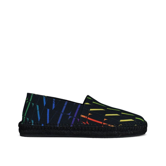 Valentino Garavani Black Canvas Espadrilles