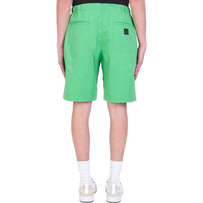 Kenzo Green Cotton Shorts