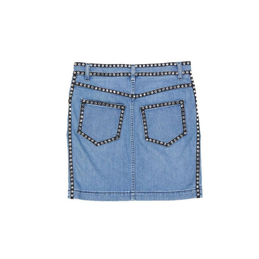 Moschino Couture Cotton Denim Skirt