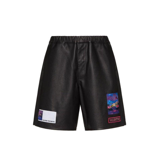 Valentino Leather Shorts VA-8735617253588-48 | M
