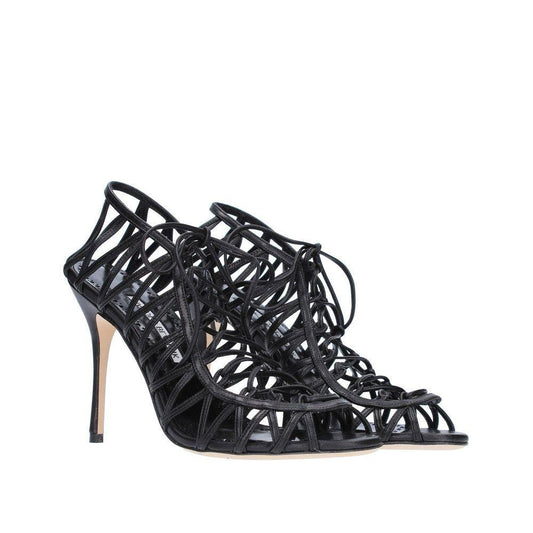 Manolo Blahnik Hamza 105 Leather Sandals MA-8736466403540-EU36/US6