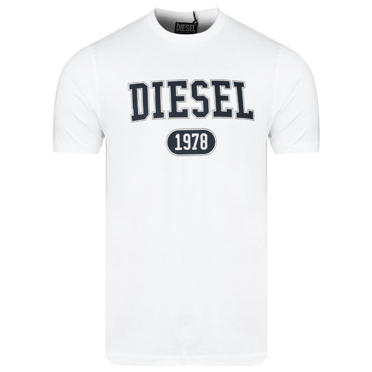 Diesel White Cotton T-Shirt