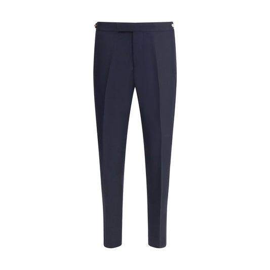 Thom Browne Blue Wool Casual Pants