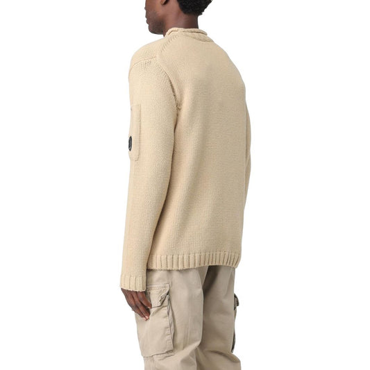 C.P. Company Beige Wool Sweater CP-14758-IT46 | S