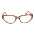 Guess Pink Women Glasses Frame, rose-colored full-rim cat eye with acetate material, spring hinge, includes branded case, size 53-18-145.