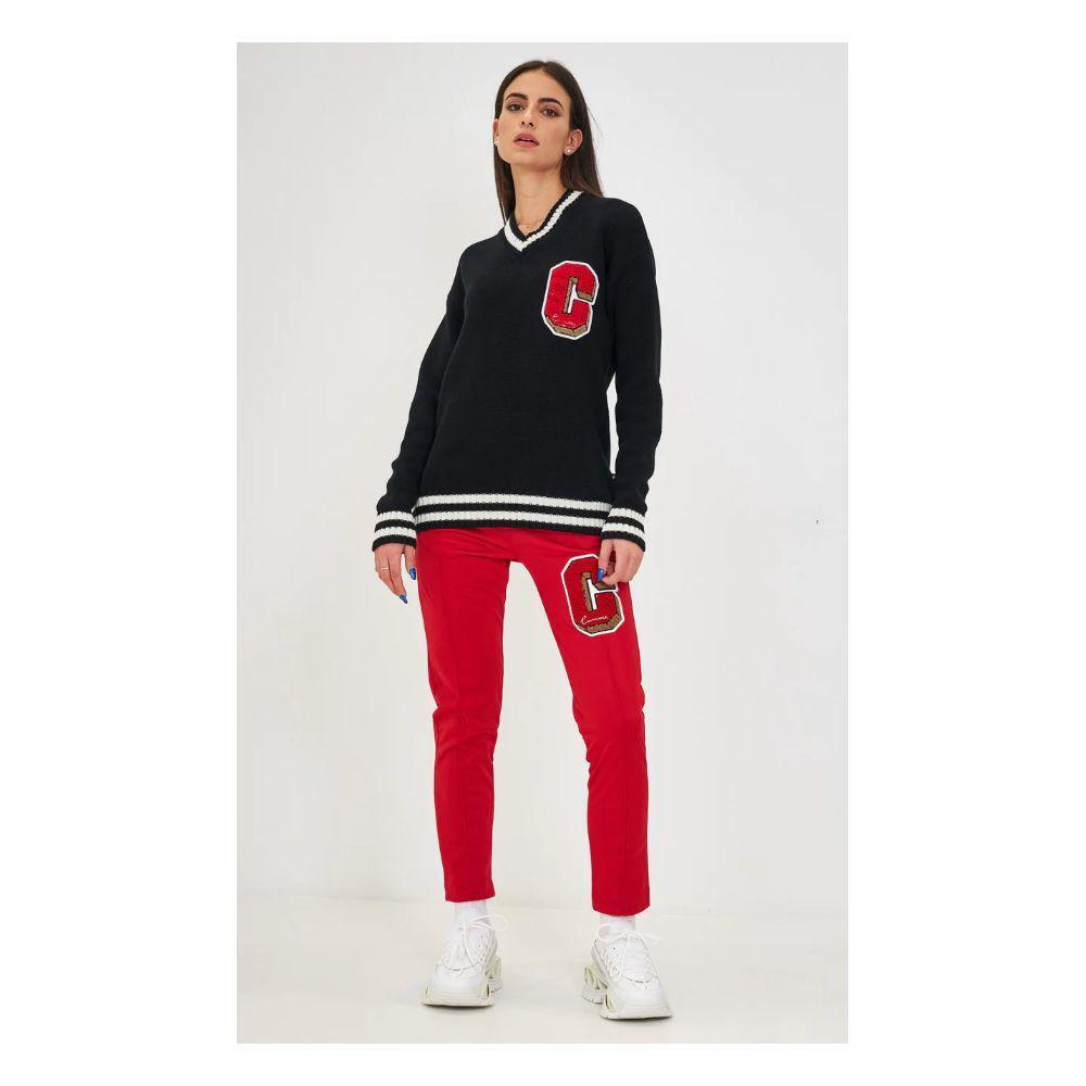 Comme Des Fuckdown Red Polyester Jeans & Pant