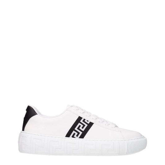 Versace White Leather Sneakers VE-8547194568969-EU39/US6