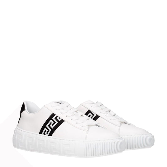 Versace White Leather Sneakers VE-8547194568969-EU39/US6