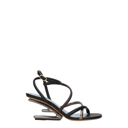 Fendi Multicolor Leather Sandals 1728,75667636384,EU36.5/US6.5,EU37.5/US7.5,EU37/US7,EU38.5/US8.5,Fendi,Flat - Sandals - Shoes,Multicolor,New with tags,Sandals - Shoes,Shoes,Women