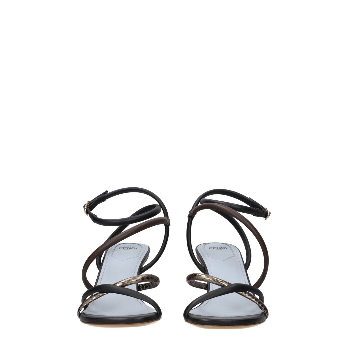Fendi Multicolor Leather Sandals 1728,75667636384,EU36.5/US6.5,EU37.5/US7.5,EU37/US7,EU38.5/US8.5,Fendi,Flat - Sandals - Shoes,Multicolor,New with tags,Sandals - Shoes,Shoes,Women