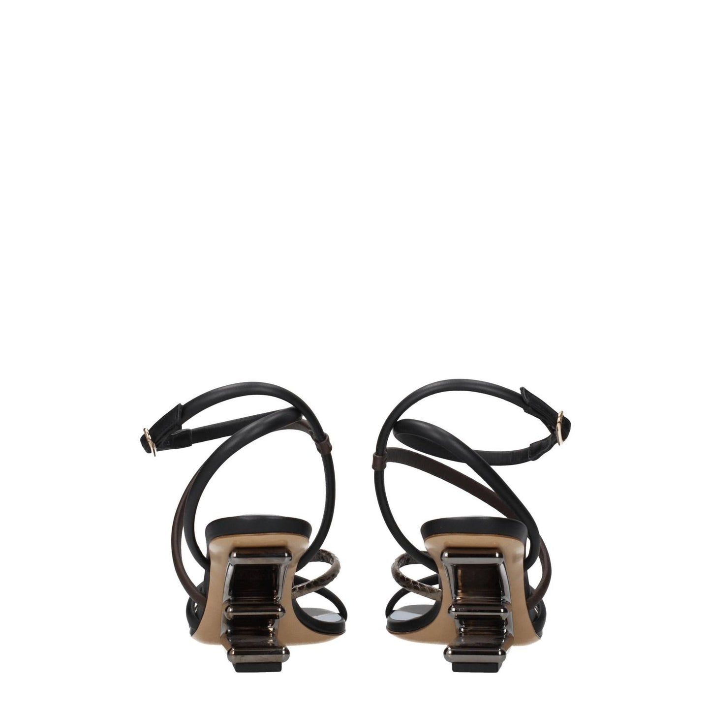 Fendi Multicolor Leather Sandals 1728,75667636384,EU36.5/US6.5,EU37.5/US7.5,EU37/US7,EU38.5/US8.5,Fendi,Flat - Sandals - Shoes,Multicolor,New with tags,Sandals - Shoes,Shoes,Women