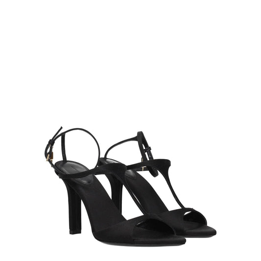 Givenchy Black Satin Stiletto Heels Sandals GI-8547352346889-EU41/US11