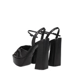 Sergio Rossi Black Leather Platforms SE-8547355853065-EU40/US10