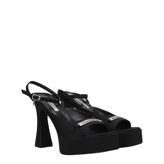 Karl Lagerfeld Black Fabric Platforms KA-8547360506121-EU38/US8