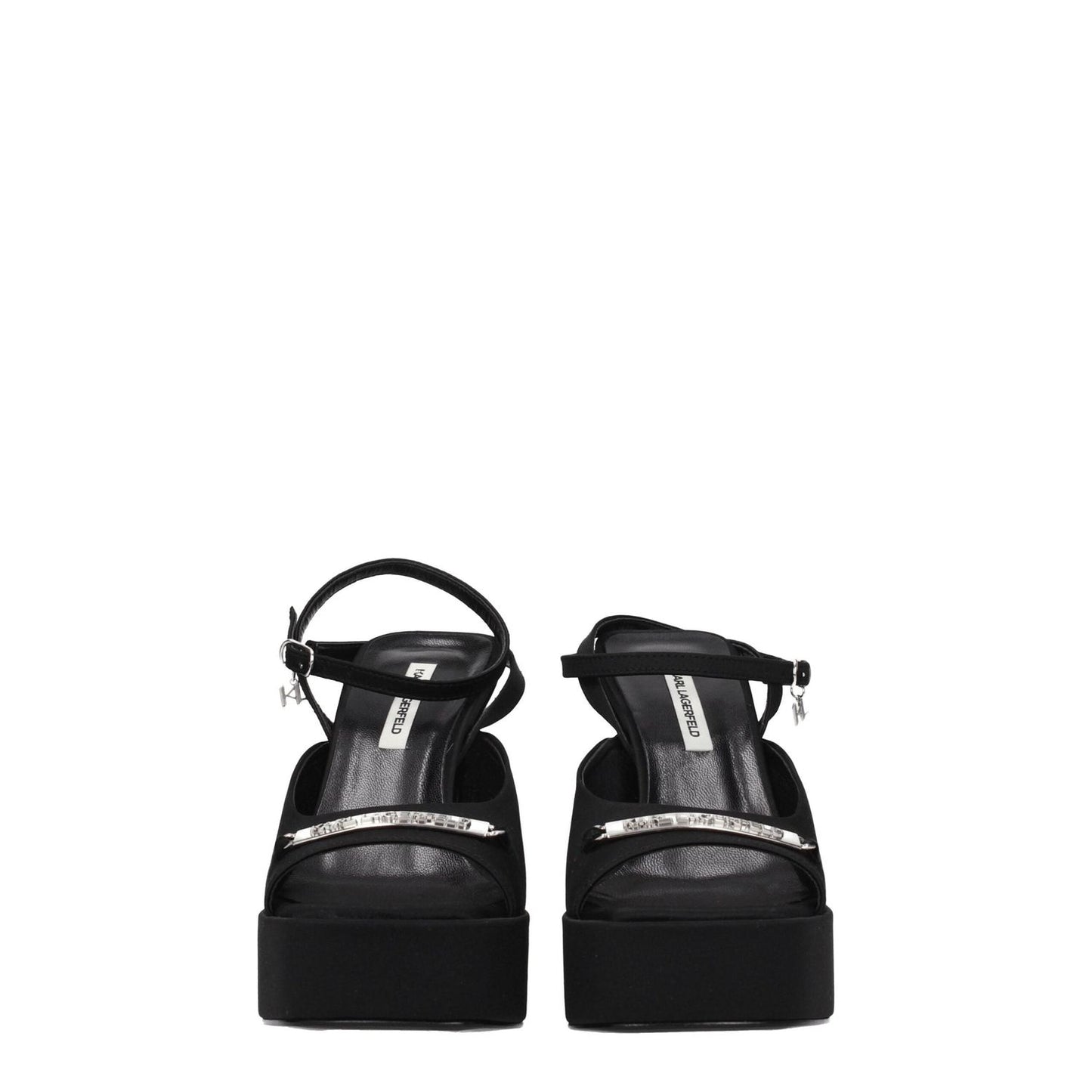 Karl Lagerfeld Black Fabric Platforms KA-8547360506121-EU38/US8