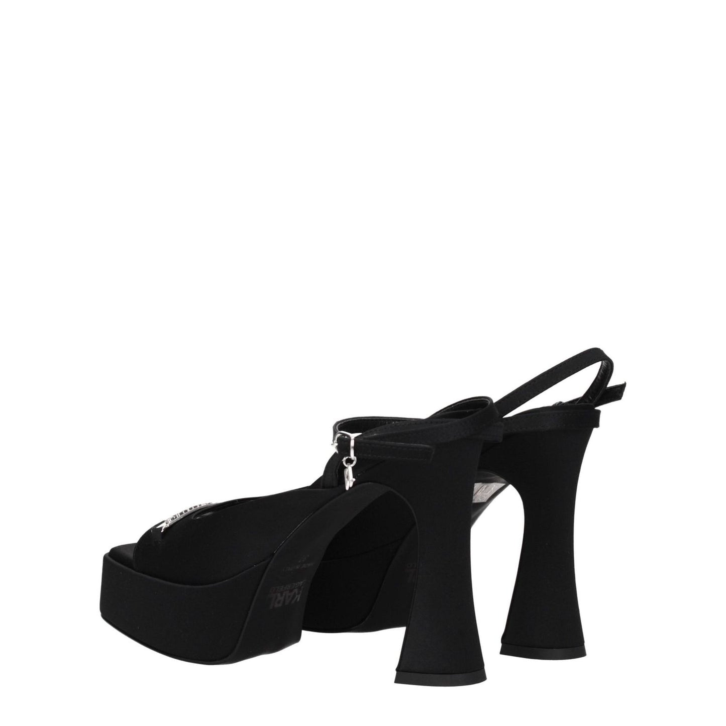 Karl Lagerfeld Black Fabric Platforms KA-8547360506121-EU38/US8