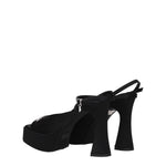 Karl Lagerfeld Black Fabric Platforms KA-8547360506121-EU38/US8