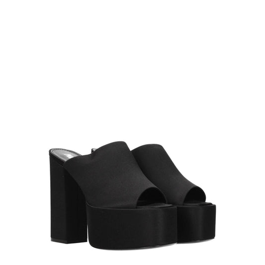 Paris Texas Black Satin Platforms PA-8547364405513-EU37.5/US7.5
