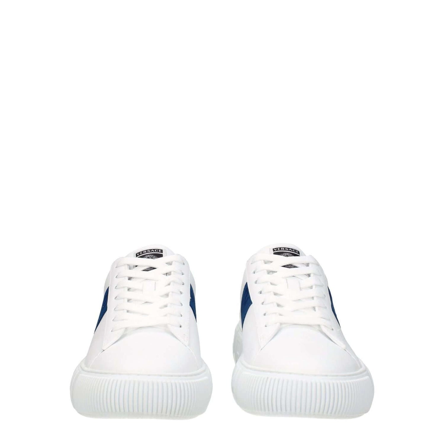 Versace White Leather Low Top Sneakers 1728,75667636384,EU40/US7,Low Tops - Sneakers - Shoes,Men,New with tags,Shoes,Sneakers - Shoes,Versace,White