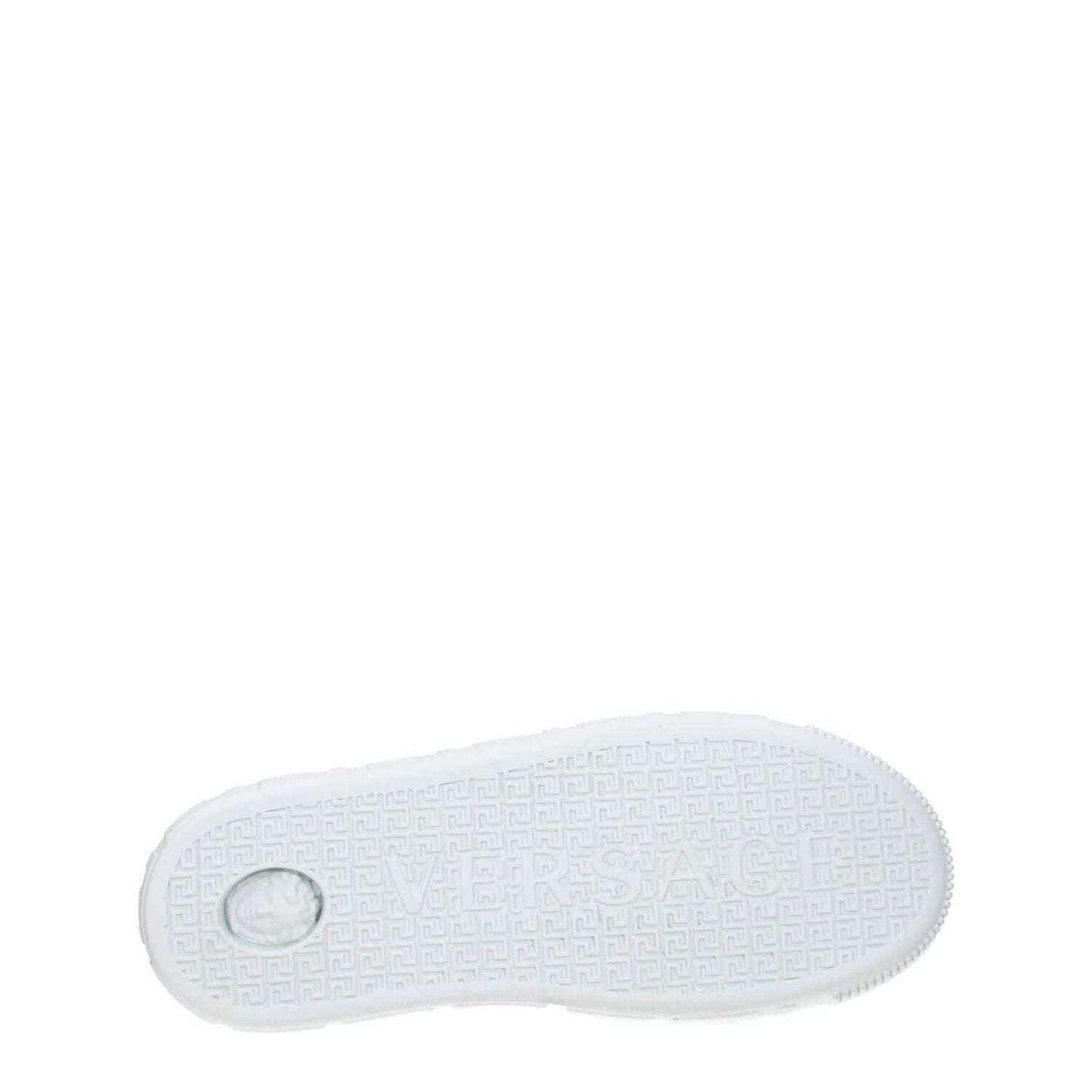 Versace White Leather Low Top Sneakers 1728,75667636384,EU40/US7,Low Tops - Sneakers - Shoes,Men,New with tags,Shoes,Sneakers - Shoes,Versace,White