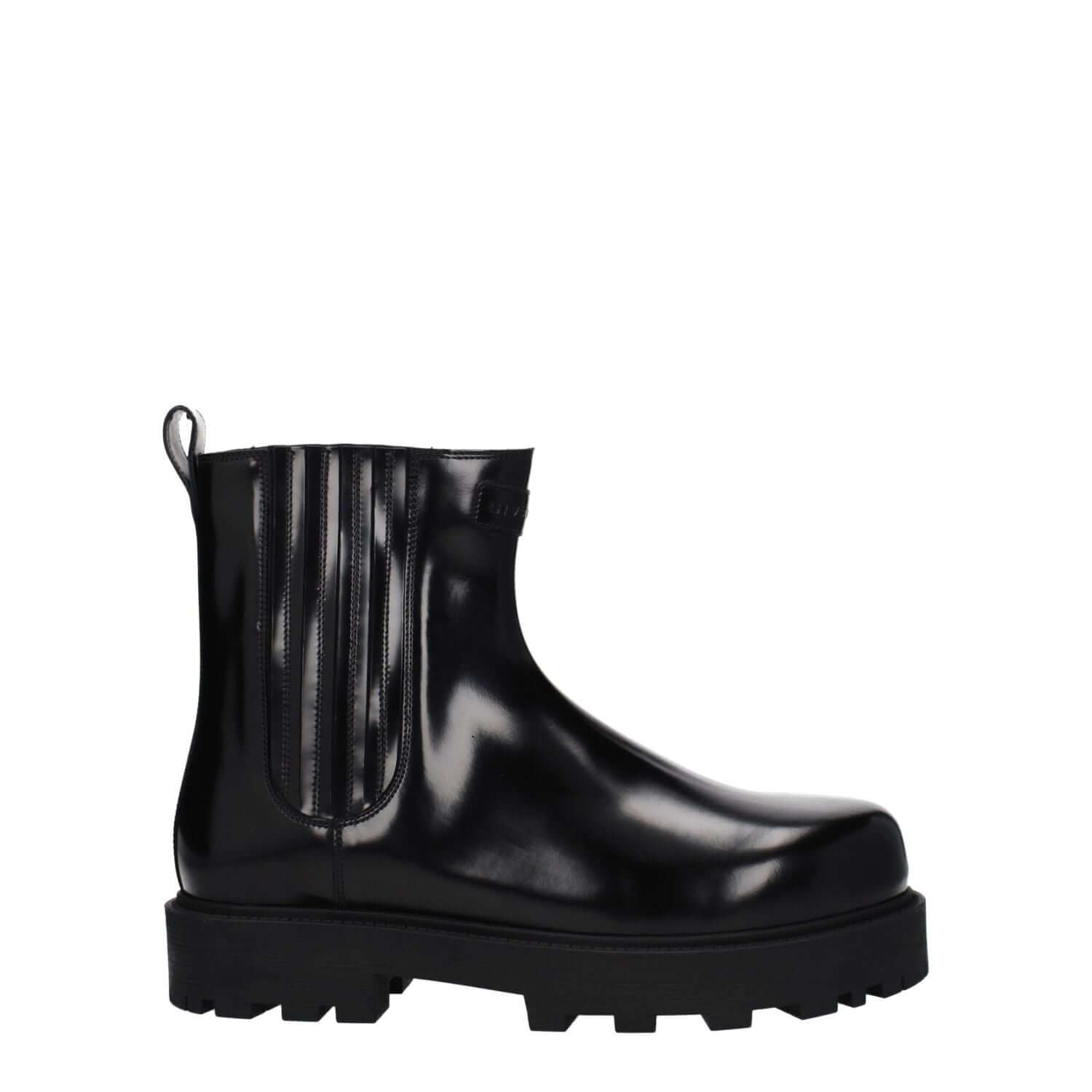 Givenchy Black Leather Ankle Boots